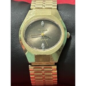 Vintage Bulova Imperial 17j Wind Up Mechanical Men Watch N7 Gold Tone 11ANC Work